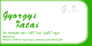 gyorgyi katai business card